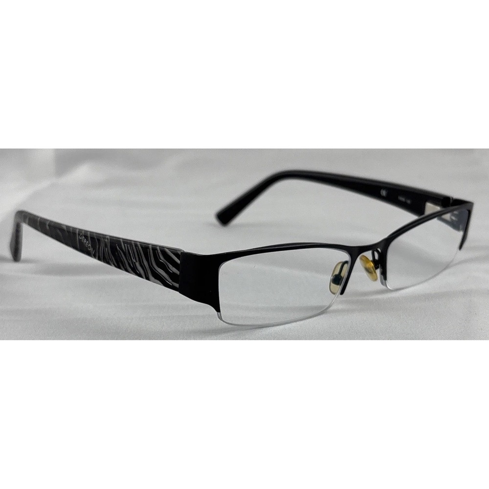 Dereon DOC316 001 Semi Rimless Eyeglasses Frame w/ Flexhinge 53-19-135